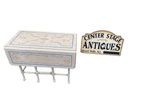 66040 hand painted drop leaf - hand,